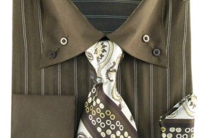 mens-dress-shirt-and-tie-ah601-br-long-sleeve-brown
