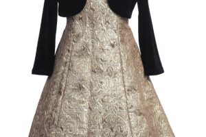 sweet-kids-2981-gold-with-black-jacket-girls-formal-wear-party-dress