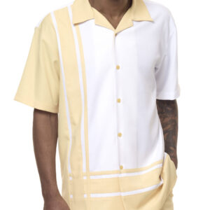 Montique-1877-banana-mens-walking-suit-mens-2pc-leisure-suits-short-sleeve
