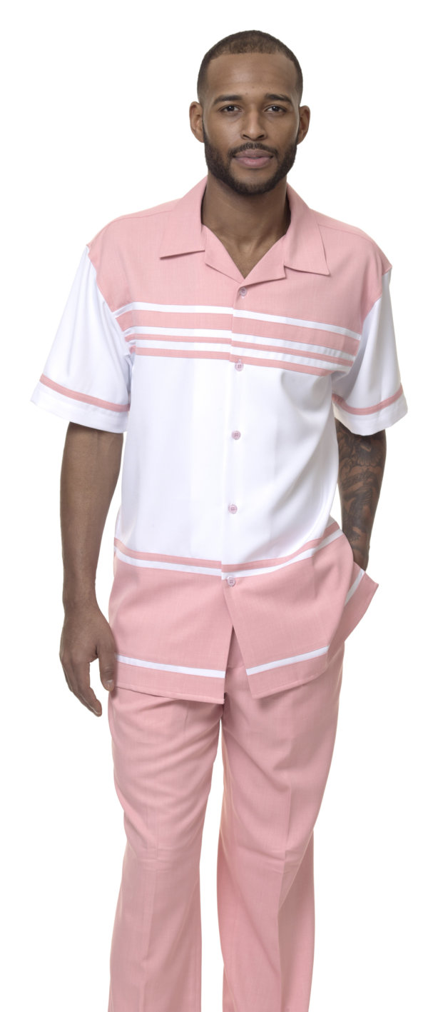 Montique-1878-blush-mens-walking-suit-mens-2pc-leisure-suits-short-sleeve