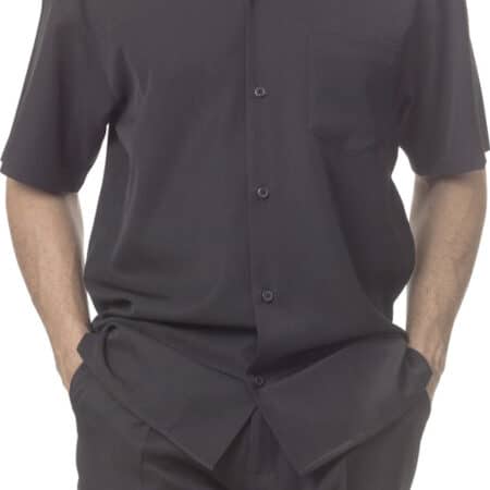 Montique-696-black-mens-walking-suit-mens-2pc-leisure-suits-short-sleeve