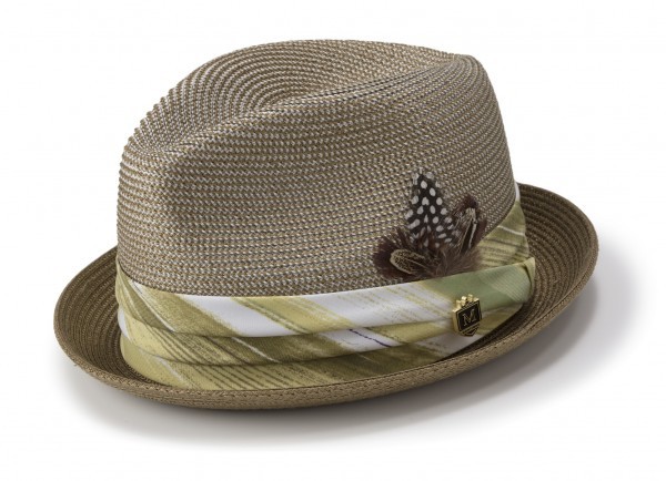 montique h-1844 mens straw matching-montique-h-1844-mens-matching-hat-olive