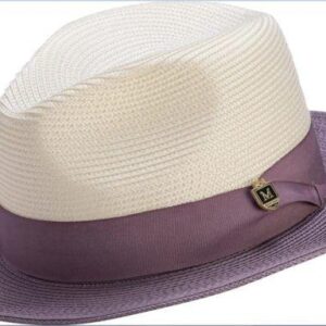 montique-h-47-mens-straw-fedora-hat-lavender
