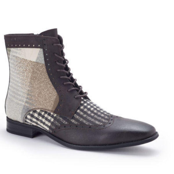 Montique S-1717 Men’s Shoes Matching Boots Brown
