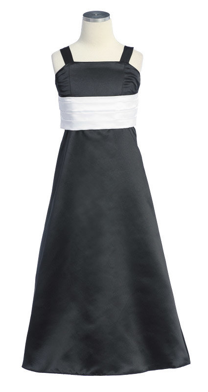 sweet-kids-2954-black-with-long-white-bow-girls-formal-wear-paerty-dress