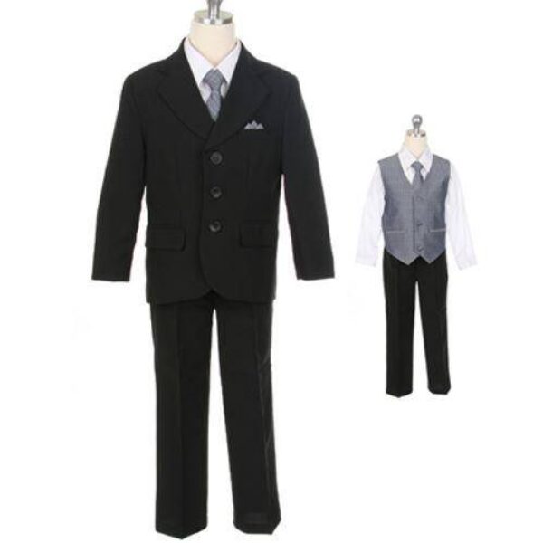 Sweet Kids M-105 Black-Grey – Boys Suits