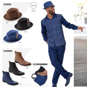 montique-walking-suits-2014-navy-mens-2pc-leisure-suits-with-matching-boots-and-hats