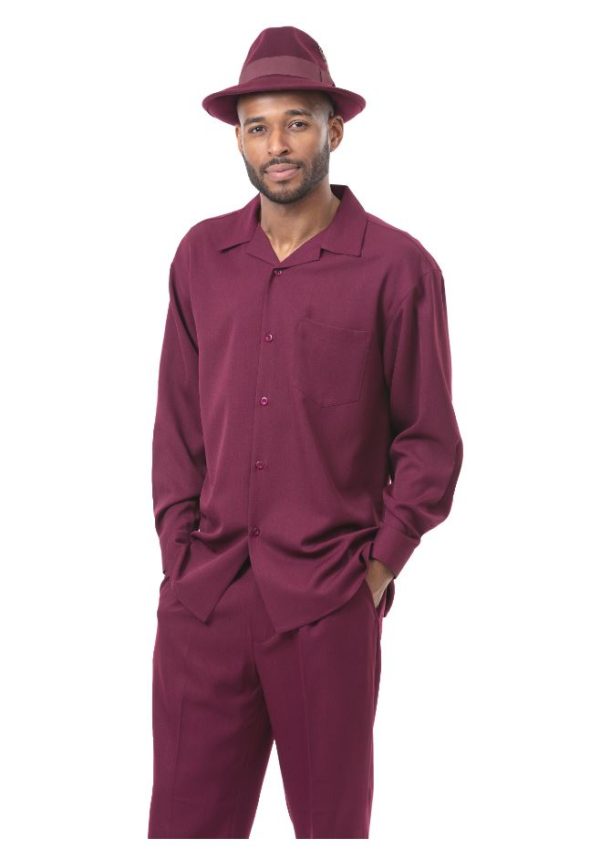 montique-mens-walking-suits-1641-burgundy-solid-mens-2pc-leisure-suits