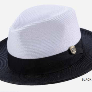 montique-h-47-mens-straw-fedora-hat-black-white-two-tone-wide-brim-pinch-hat-s