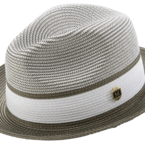 montique-h-22-mens-straw-fedora-hat-olive-two-tone-pinch-fedora-hat-1