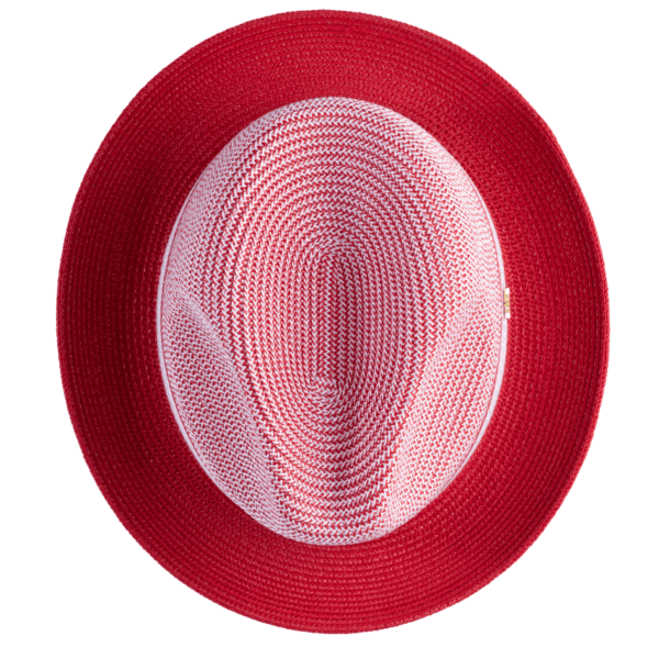 montique-h-22-mens-straw-fedora-hat-red-two-tone-pinch-fedora-hat-4