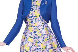 champagne-5316-ry-royal-blue-floral-print-dress-with-bolero-jacket-and-jewel-brooch