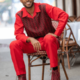 Montique 2177 Mens Walking Suits Red – Long Sleeve Mens Leisure Suits