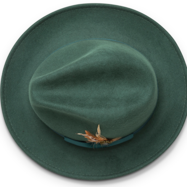 Montique H-60 Fedora Hat Hunter – Light Felt Snap Brim 2 1/2 inches