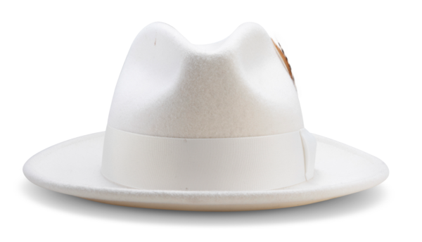 montique-h-60-felt-hat-white-mens-godfather-hat-front