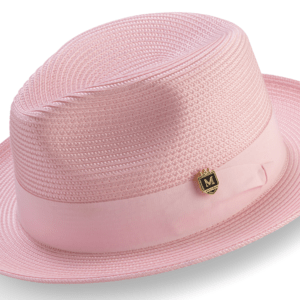 montique-h-42-mens-straw-hat-pink-wide-brim-pinch-hat