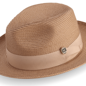 montique-h-42-mens-straw-hat-tan-wide-brim-pinch-hat