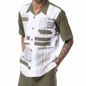montique-mens-walking-suits-2203-olive-short-sleeve-mens-leisure-suits