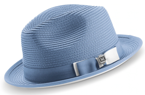 Montique H78 Mens Straw Hat Carolina - Fedora Hat - Abby Fashions