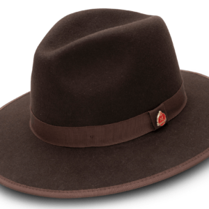 montique-h-80-fedora-hat-brown-with-red-lining-3-1-8-wide-brim-wool-felt-dress-hat