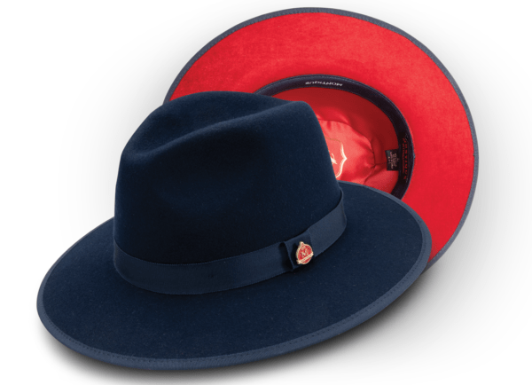 montique-h-80-fedora-hat-navy-with-red-lining-3-1-8-wide-brim-wool-felt-dress-hat-b
