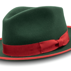 montique-h-83-fedora-hat-hunter-with-red-ribbon-and-trim-2-1-2-wide-brim-wool-felt-dress-hat