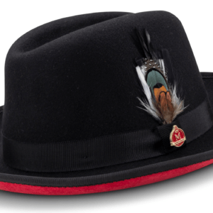 montique-h-84-fedora-hat-black-with-red-lining-velvet-bottom-2-3-4-brim-wool-felt-dress-hat