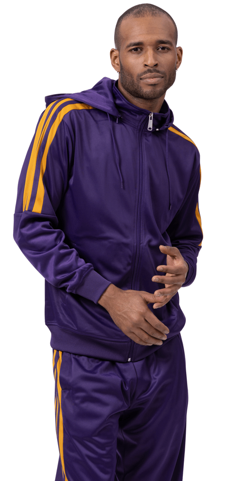 Montique Js 28 Mens Track Suits Purple Jogging Suit With Hoodies, Abby Fashions