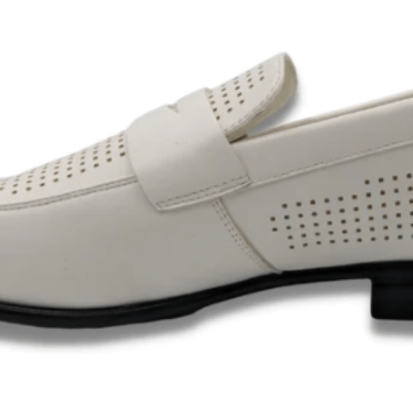 Montique S-84 Mens Casual Shoes White – Summer Casual Loafer