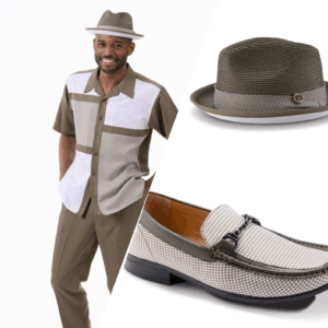 montique-2317-mens-walking-suits-olive-mens-two-piece-leisure-suits-matching-shoes-and-hat