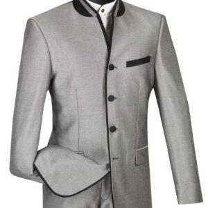 slim-fit-vinci-s4ht-1-grey-church-clergy-sharkskin-suit-with-banded-collar