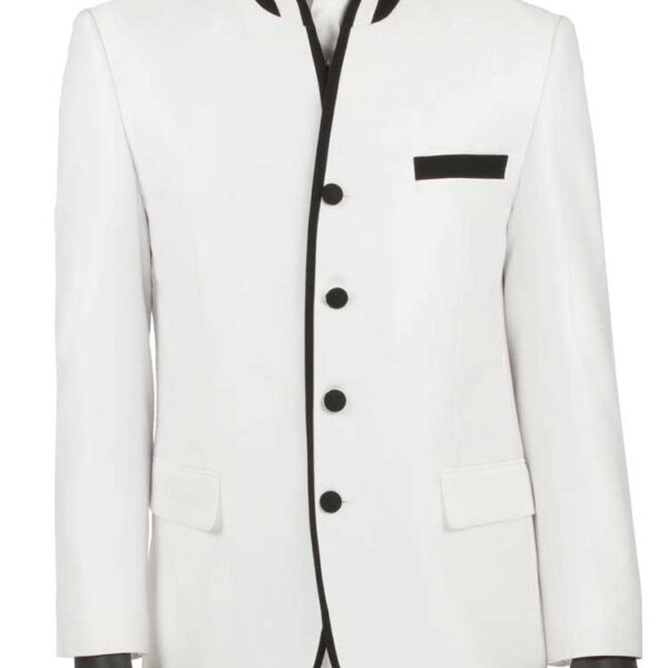 Slim fit Vinci Mens Suit s4ht-1 church clergy sharkskin suit with banded collar – Mens Church Suit