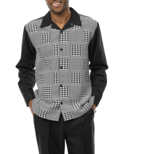 montique-2378-mens-walking-suits-black-plaid-design-long-sleeve-mens-leisure-suits