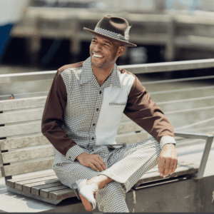 montique-2386-mens-walking-suits-brown-2-piece-checkered-leisure-suit