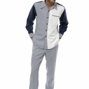 montique-2386-mens-walking-suits-navy-2-piece-checkered-leisure-suit
