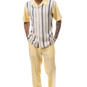 Short Sleeve - Mens 2PC Leisure Suits - Abby Fashions