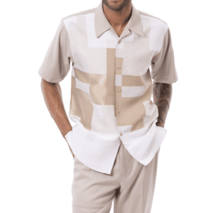 montique-2423-mens-walking-suits-khaki-short-sleeve-mens-two-piece-leisure-suits