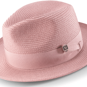 montique-h-42-mens-straw-hat-rose-wide-brim-pinch-hat