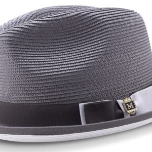 montique-h78-mens-straw-hat-grey-white-bottom-braided-stingy-brim-pinch-fedora-hat