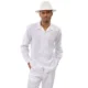 Montique 2470 Mens Walking Suits White Chevron Tone-on-Tone 2 Piece Long Sleeve Mens Leisure Suits