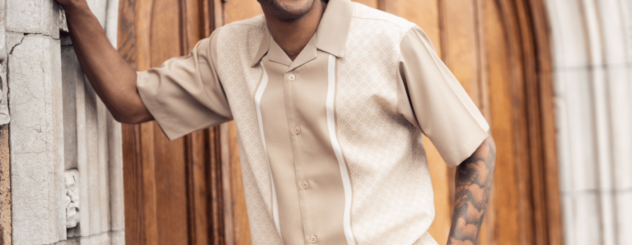 montique-2511-mens-walking-suits-beige-short-sleeve-mens-leisure-suits