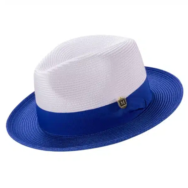 montique-h-47-mens-straw-fedora-hat-royal-white-wide-brim-pinch-hat