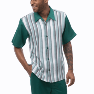 montique-2518-mens-walking-suits-green-short-sleeve-mens-leisure-suits