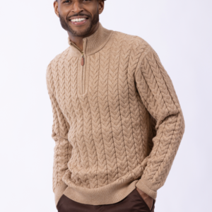 montique-sw-103-mens-beige-quarter-zip-cable-knit-sweater-b