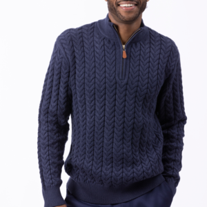 montique-sw-103-mens-navy-quarter-zip-cable-knit-sweate