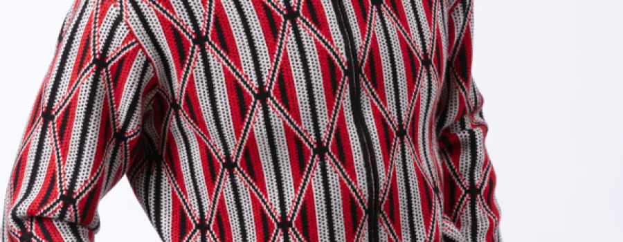 montique-sw-105-black-red-mens-zip-up-sweater-with-geometric-diamond-pattern