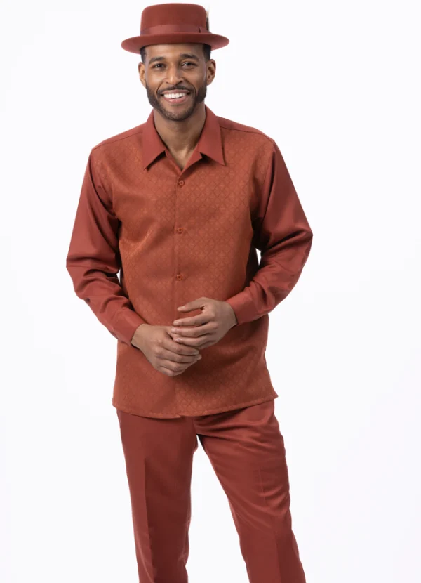 montique-2582-walking-suits-cognac-long-sleeves-solid-tone-on-tone-mens-leisure-suits