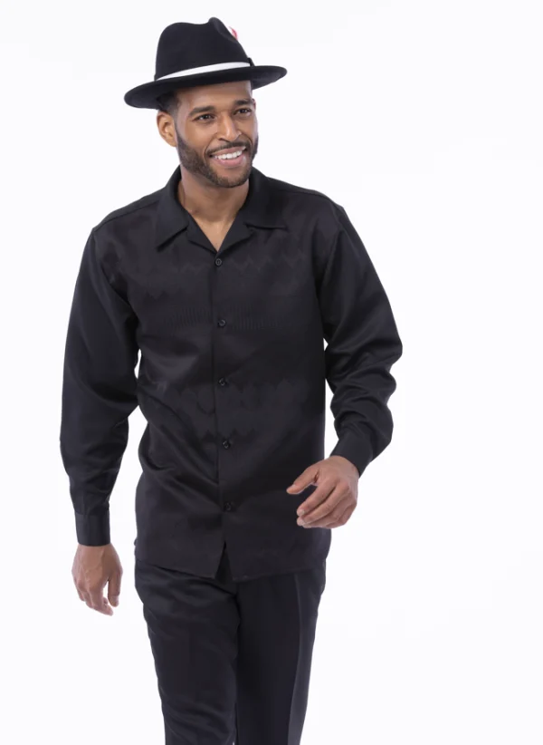 montique-2596-walking-suits-black-long-sleeves-solid-tone-on-tone-mens-leisure-suits