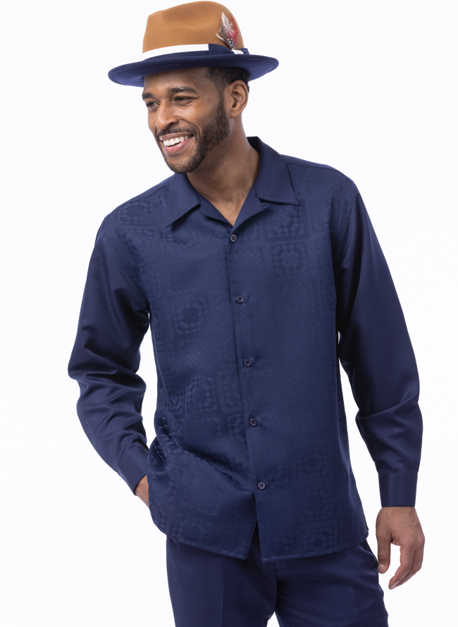Montique 2597 navy walking suit, perfect for church and events
