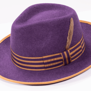 montique-h-102-grape-fedora-matching-hat-2-inches-brim-crown-felt-hat